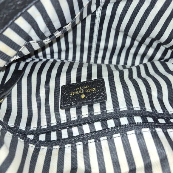 kate spade Black Pebbled Leather Crossbody with Tassel - Picture 4 of 4